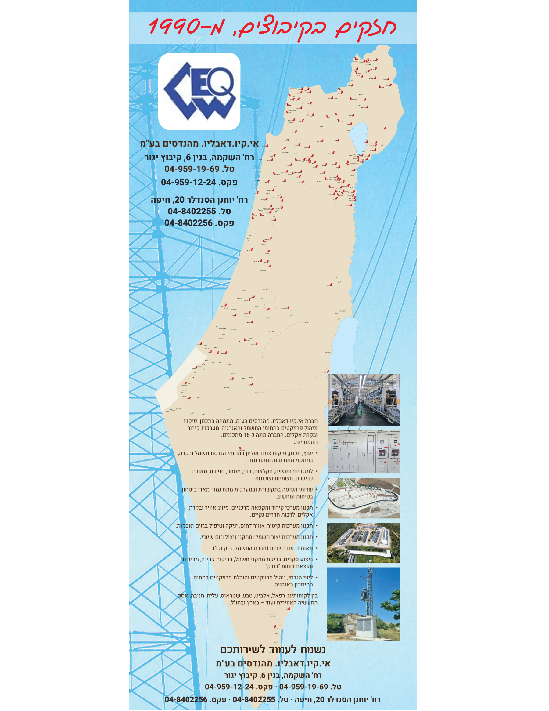 הרול־אפ המעודכן של EQW — פעילות בקיבוצים ברחבי הארץ